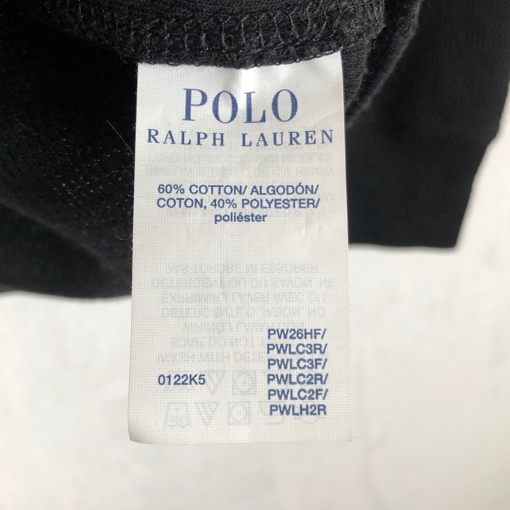 POLO Ralph Lauren Waffle Knit Thermal Sleepwear Shirt Men's Sz M Black EUC - Picture 7 of 11